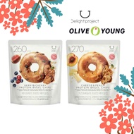 [Olive Young] Delight Project 2 flavors of Bagel Chips / Berry &amp; Cheey protein bagel chip / Cheese &amp; Peach protein bagel chip 60g