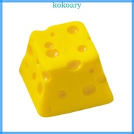 KOK Novelty 3D Printed Cheese Design Resins Keycap Universal Mechanical Keyboards Crosses Stem