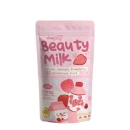 Dear Face Beauty Milk Strawberry, Premium Japanese Strawberry Glutathione Collagen Drink
