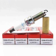 4/6Pcs 1 A 12290-R70-A01 Ilzkr7b11 New Iridium Spark Plug For Honda Accord Acura 3.5L RDX X