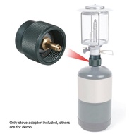Small Propane Stove Adapter 1LB Tank Input EN417 Lindal Valve Output Leak-Proof Corrosion Resistant 