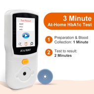 เครื่องวิเคราะห์ HbA1c แบบพกพาพร้อมแถบทดสอบ10 HbA1c รองรับเลือดดำปลายนิ้ว/หลอดเลือดดำกลูโคสสำหรับการ