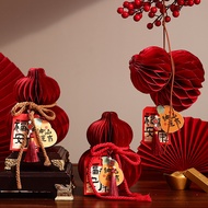 2026 Year of the Horse Folding Paper Gourd Decorations New Year's Home Furnishing Shop Red Ornaments