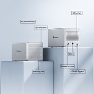 Yottamaster 4เบย์เรด USB3.1 Gen1ประเภท C กล่อง HDD สำหรับ2.5 & 3.5นิ้วฮาร์ดไดรฟ์จู่โจม0/1/3/5/10 /Sp