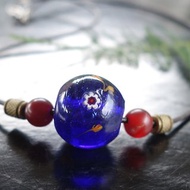 Glass beads 清代鳳眼琉璃珠 項鏈 老琉璃珠 老珠子 手工古董珠子