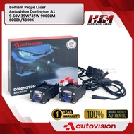 Autovision Donington A1 9-60V 90W 6000/ 4300K 9000LM Mini BiLED Projector Laser Fog Lamp Bulb 4300K 