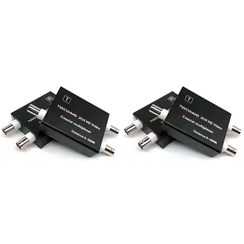 SQPP-4X AHD TVI CVI Video Multiplexer For Cctv Camera 2Ch Coaxial Video Converter For Hikvision Hdcv