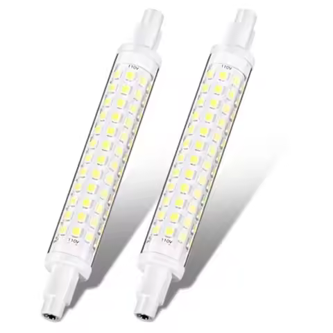 2 Pcs R7S LED Bulb 100W Halogen Replacement Bulbs Globe Dimmable T3 J Type Light for Work Landscape 