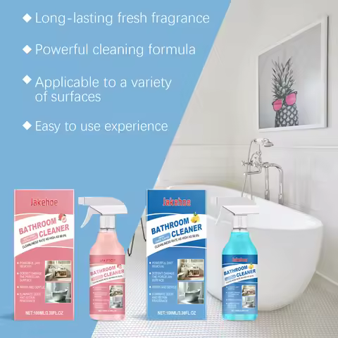 Bathroom Cleaner - Fresh Lemon Scent Deep Clean Bathroom Surface Cleaner, Bathroom Tub & Tile Cleane