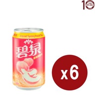 碧泉 - 碧泉 蜜桃茶飲品 Crystal Spring Peach Tea Drink (罐裝) 6x330毫升