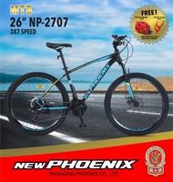 Sepeda Gunung 24 26 inch MTB PHOENIX 2706  New Bonus HELM