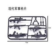 Modern Military Accessories Aberdeen Building Blocks Automatic Rifle Assembler Submachine Gun Male T