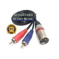 XLR to RCA cable jack 1 XLR male to 2 RCA 3.5mm quality atn cable