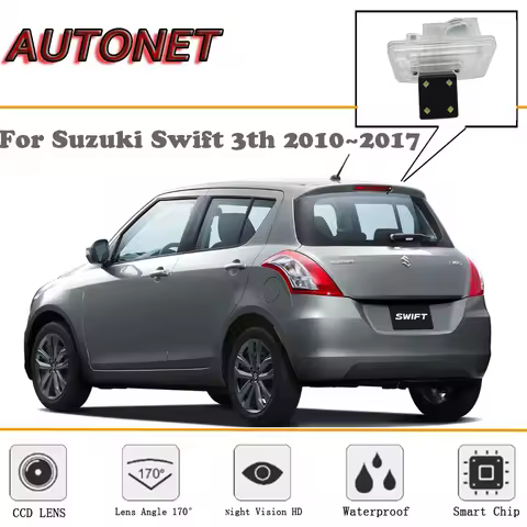 AUTONET Rear View camera For Suzuki Swift 3th ZC72S ZC82S ZC32S Swift Sport 2010~2017/CCD/Night Visi