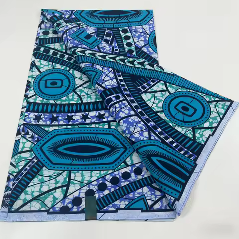 New Pure 100% Cotton African Ankara Wax Clothing Fabric Super Dyeing Material for Men Women Children