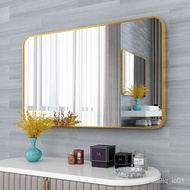 XYBathroom Mirror Toilet Wall Hanging Mirror Household Punch-Free Self-Adhesive Cosmetic Mirror Wall Hanging Toilet Larg