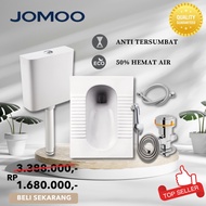 Jomoo Satu Set Closet Jongkok type S dan Semprotan Toilet Hemat air anti tersumbat Bergaransi Import