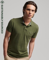 Superdry Classic Pique Polo-Thrift Olive Marl