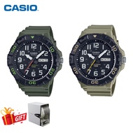 [Marco warranty] Casio 💯(Ori) MRW-210H-5AV / MRW-210H-3A / Olive Green Resin Band Men Watch MRW-210 