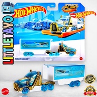 Hot Wheels Track Fleet Speed Hauler Diecast Car Truck Transport Hauler Rig Towing