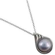 TASAKI Mabe 珍珠項鍊，銀質，鑲嵌珍珠，約 15.2 克，女士 [二手]