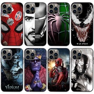 Suitable for iPhone16 Foreign Trade Men Spiderman Iron Man Captain Venom Phone Case