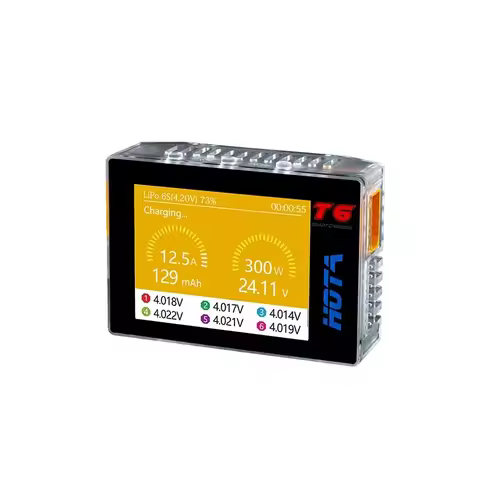 HOTA T6 300W 15A Battery Charger LiHv Lipo NiMh Li-ion Ni-Cd Digital RC Charger 1-6S Lipo Balance Ch
