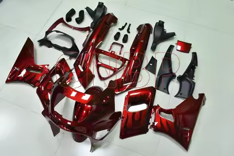 Fairings Zzr 400 1993 - 2007 Pearl Red Black Fairing Kits Zzr400 93 94 Fairing Kits for Kawasaki Zzr