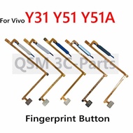 For Vivo Y31 Y51 Y51A Home Button Fingerprint Sensor Flex Power Button