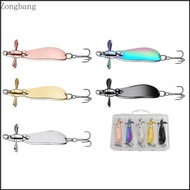 Zone 5cm10g Spoon Hard Fishing Lures Metal Construction Fishing Sequins Lures Baits