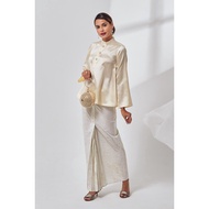 Kurung Shantung Batik Julia | JL06 Shantung Silk Baju Kurung Moden Baju Kurung Cekak Musang Batik Baju Raya 2022