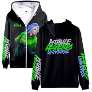 NEW Fashion Mobile Legends Anime Women/Men's Sport Hoodies Graphic Printed Casual COSPLAY Costume Jacket Sweatshirts with Zipper