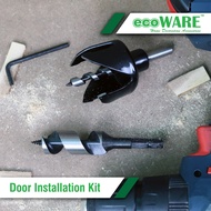 ecoWARE Door Installation Kit Cylindrical Door Lock Hole Saw Kit Door Lock Installation Kit Woodwork