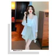 KEMEJA Beststore__id96 - Long Sleeve Cardigan Shirt Shirt/ TransparentPOLOS Shirt/