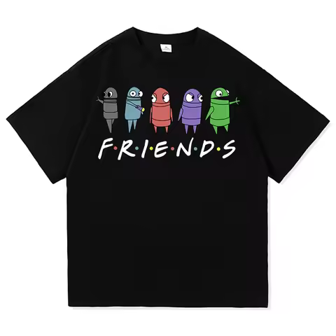 Friends R.E.P.O. King of The Losers T Shirt Aesthetic Men/Women Video Game Repo T-Shirt Unisex Anime