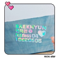 EXO HOLOGRAM LASER STICKER