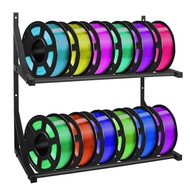 [jwerlyday]Wall Mount Filament Storage Rack- 2 Tier Filament Spool Holders for 3D Printer Filament S