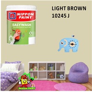 LIGHT BROWN 10245 J ( 18L ) Nippon Paint Interior Vinilex Easywash Lustrous / EASY WASH / EASY CLEAN
