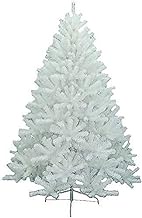 Christmas Tree PVC Encryption Indoor Decoration Hinged Spruce Christmas Tree Artificial Christmas Tree White Christmas Tree (Color : White, Size : 150cm(5Ft)) (White 180cm(6Ft)) (White 150cm(5Ft))