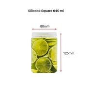 Silicook Food Container Square - Korea No.1 Food container toples bening transparan plastik kotak sq