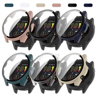 Anti Gores Tempered Glass PC Case for Garmin Forerunner 165/165 Music Screen Protector Bumper Cover 