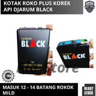 KOTAK ROKOK PLUS KOREK API BRAND ROKOK DJARUM BLACK