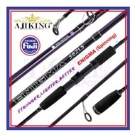 FUJI GUIDE (5'6"ft-7'0"ft) Ajiking Enigma Spinning Fishing Rod Joran Pancing 5kg-15kg MaxLoad