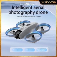 RYVON CZ06 Mini HD Dual Camera Drone, APP Control, RGB Ring Lights, 360° Flip, Follow Me, Smart Obst