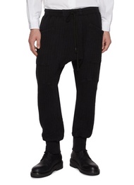 THE VIRIDI-ANNE DROPPED CROTCH QUILTED PANTS