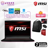 MSI Thin GF63 11UC-886 15.6'' FHD Gaming Laptop ( I5-11400H, 8GB, 512GB SSD, RTX3050 Max-Q 4GB, W11)