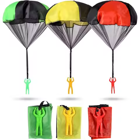 Parachute Toys for Kids Tangle Free Outdoor Flying Parachute Men Outside Toys Easter Basket Stuffers