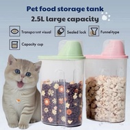 Pet Food Storage Dispenser Pet Food Container Bekas Makanan Kucing Cat Food Storage Pet Food Dispens