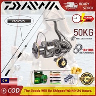DAIWA Rod Fishing Reel Pancing Set Fishing Rod Set DAIWA reel Rod Udang Spinning Rod Ultralight Set