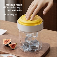 Coffee Cup with Ice Tray Out Portable Cold Brew Tea Ice Cup